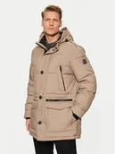 Kurtki męskie - Bugatti Kurtka zimowa 670613 61044 Beżowy Regular Fit - miniaturka - grafika 1