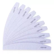 Akcesoria do paznokci - 10X Pilnik Do Paznokci Łódka Zebra 150/150 Pakiet - miniaturka - grafika 1