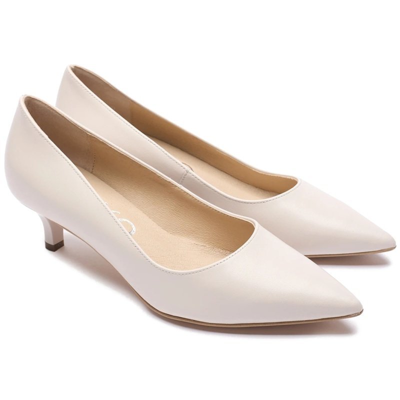 Czółenka damskie Ryłko B4201_T_ _7CVF kremowe R.36