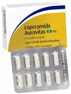 Układ pokarmowy - AUROVITAS Loperamide Aurovitas 2 mg x 20 kaps twardych |  OD 199 PLN! - miniaturka - grafika 1