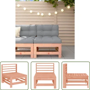 The Living Store Sofa ogrodowa z litego drewna daglezji zielonej - Sofy ogrodowe - miniaturka - grafika 1