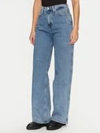 Spodnie damskie - Tommy Jeans Jeansy Claire DW0DW20445 Niebieski Wide Leg - miniaturka - grafika 1