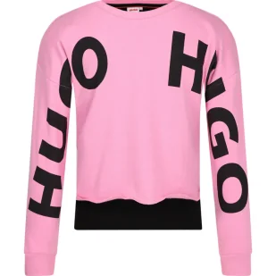 HUGO KIDS Bluza | Regular Fit - Bluzy dla dziewczynek - miniaturka - grafika 1