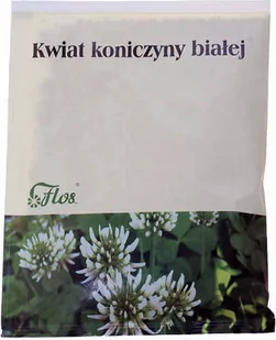 ZAKŁAD KONFEKCJONOWANIA ZIÓŁ "FLOS" ELŻBIETA I JAN Kwiat koniczyny białej 50g Flos - Suplementy naturalne - miniaturka - grafika 1