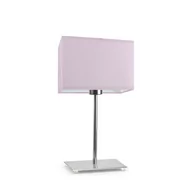 Lampy stojące - Lampka nocna LYSNE Amalfi, 60 W, E27, jasnofioletowa/chrom, 40x20 cm - miniaturka - grafika 1