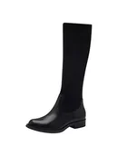Kozaki damskie - Tamaris Damskie Comfort Long Boot Flat 8-85502-43 modne kozaki, czarny, 36 EU Weit - miniaturka - grafika 1