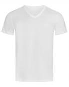 Koszulki męskie - Koszulka męska bawełniana T-shirt w serek Stedman V-Neck ST9010 White XXL - miniaturka - grafika 1