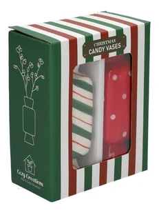 Wazon 2 sztuki ozdoba prezent na święta cukierek - Wazony i flakony - miniaturka - grafika 1