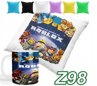 Gadżety dla niej i dla niego - ZESTAW KUBEK +POSZEWKA Z NADRUKIEM PREZENT ROBLOX BAJKI +IMIĘ - miniaturka - grafika 1