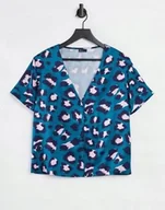 Piżamy damskie - Koszula Od Piżamy Satynowa W Panterkę 38 1Zat - miniaturka - grafika 1