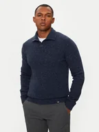 Swetry męskie - Colmar Golf 4403 6YQ Granatowy Regular Fit - miniaturka - grafika 1