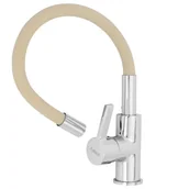 Baterie kuchenne - Bateria kuchenna nablatowa Estiva ONDA Beige beżowa wylewka elastyczna 1 szt. - miniaturka - grafika 1