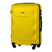 Walizki - Walizka Średnia Twarda z ABS-u Żółty - miniaturka - grafika 1