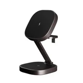 Ładowarki do telefonów - Allity ładowarka bezprzewodowa AWC-220-25WMS grafitowa 3w1 - miniaturka - grafika 1