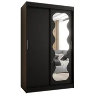 Szafy - Szafa przesuwna garderoba z lustrem do salonu SPOTI 120 artisan, biały, czarny, kaszmir, sonoma - miniaturka - grafika 1