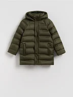 Kurtki i płaszcze dla chłopców - Reserved - Pikowana kurtka z puchem - zielony - miniaturka - grafika 1