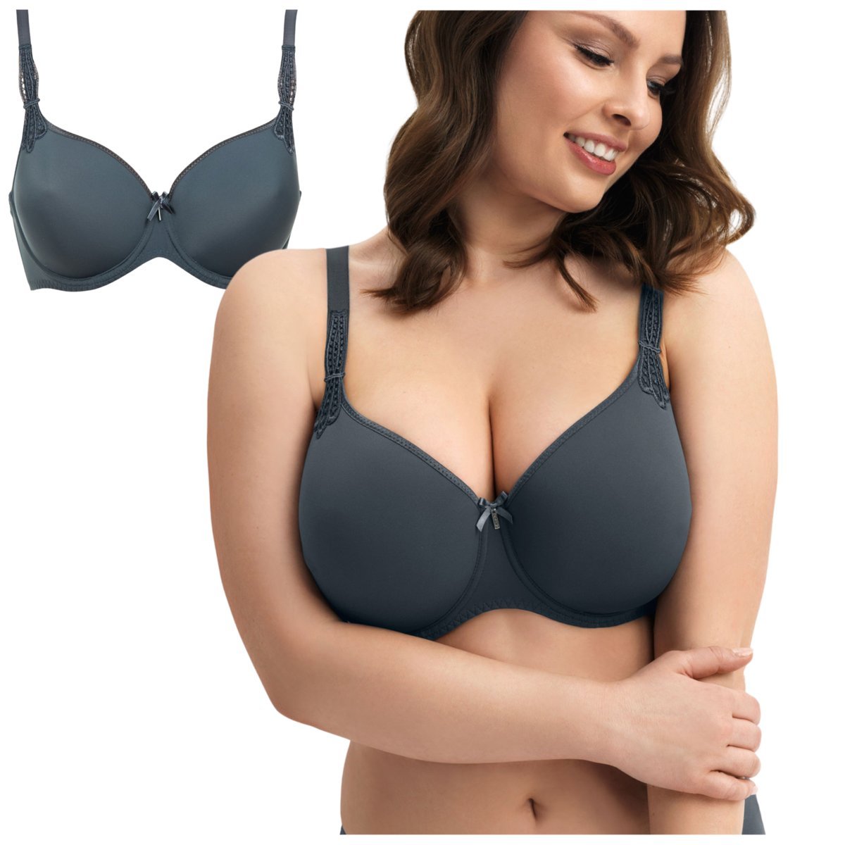 Biustonosz Corin Virginia 17871 antracyt - 85F