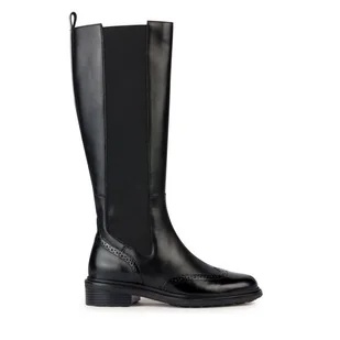 Oficerki Geox D Walk Pleasure D36TGH 04948 C9999 Czarny - Kozaki damskie - miniaturka - grafika 1