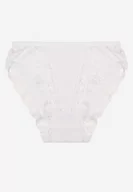 Majtki damskie - Białe Koronkowe Majtki Figi Hassella - miniaturka - grafika 1