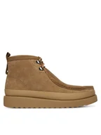 Botki męskie - Clarks Kozaki WallabeeFTR2Hi 26183462 Brązowy - miniaturka - grafika 1