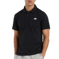 Koszulki męskie - Koszulka męska New Balance MT51504BK - czarna - miniaturka - grafika 1