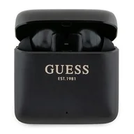 Słuchawki - Guess GUTWSSU20ALEGK TWS + stacja dokująca czarny/black Printed Logo - miniaturka - grafika 1