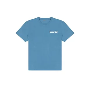 Wrangler Męski t-shirt z logo, Captains Blue, 3XL, Captains Blue, 3XL - Koszulki męskie - miniaturka - grafika 1