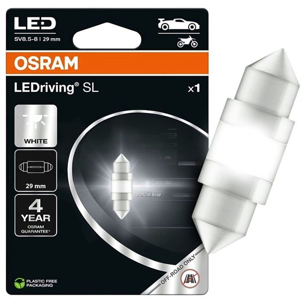 Żarówka Osram C5w 29mm Ledriving Sl Żarówki Rejestracji Wnętrza White Led