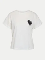 Koszulki i topy damskie - Noisy May T-Shirt Gaby 27032954 Biały Regular Fit - miniaturka - grafika 1