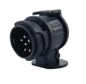 Akcesoria do przyczep i kamperów - Adapter Redukcja Przejściówka Gniazda Hak 13/7 Pin - miniaturka - grafika 1