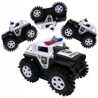 Zabawki zdalnie sterowane - Samochód policyjny przewrotka kopyrtek samochodzik autko na baterie auto - miniaturka - grafika 1
