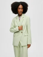 Marynarki i żakiety damskie - Selected Femme Żakiet Doah 16088116 Zielony Regular Fit - miniaturka - grafika 1