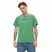 Koszulki męskie - PEPE JEANS KOSZULKA MĘSKA T-SHIRT EGGO N FUTURE ZIELONA r.M - miniaturka - grafika 1