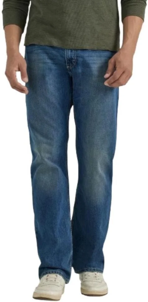 JEANSY MĘSKIE BOOTCUT REGULARNE MEDIUM INDIGO BAWEŁNA