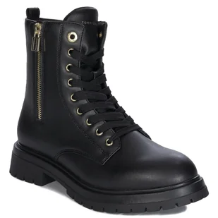 Tommy Hilfiger Botki Damskie Czarne-37 - Botki damskie - miniaturka - grafika 1