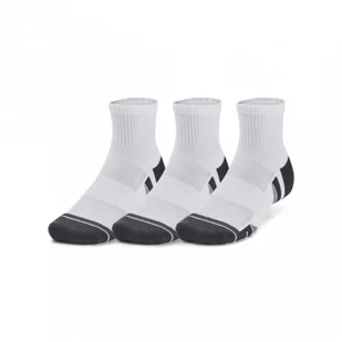Skarpetki treningowe uniseks Under Armour (3-pack) Performance Tech Qtr - białe - Skarpetki damskie - miniaturka - grafika 1