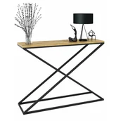 Toaletki - Idustrialna konsola czarny + dąb artisan E9-L06 - miniaturka - grafika 1