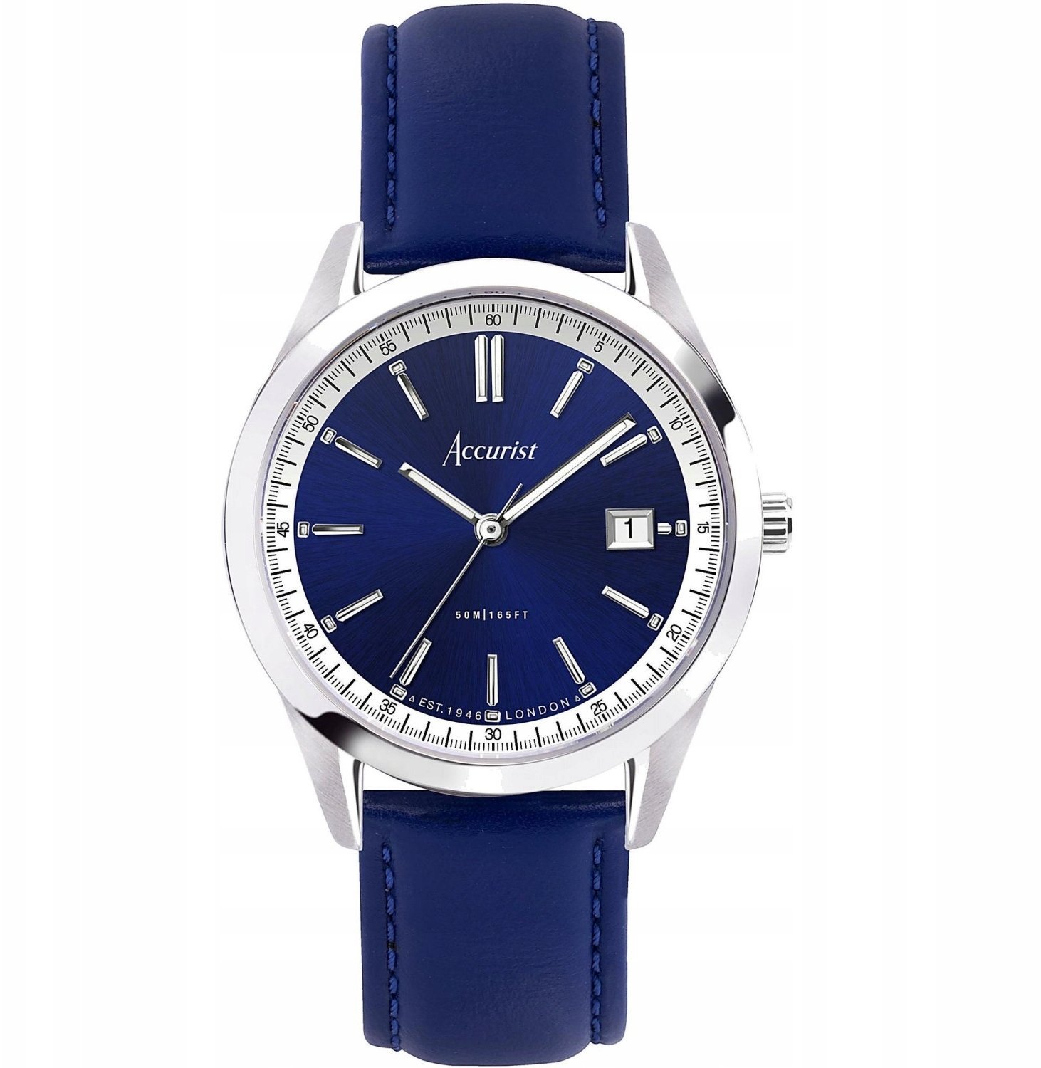 Zegarek Timex Zegarek męski Accurist 74010 niebieski