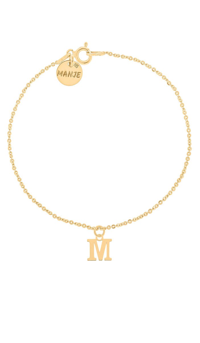 Pozłacana bransoletka z literką H