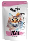 Mokra karma dla kotów - TUF TUF Mielonka z cielęciną dla kota saszetka 300g - miniaturka - grafika 1