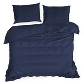 Pościel - Pościel 160 x 200 3cz Satynowa Nova3 C.Granat - miniaturka - grafika 1
