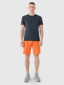 Spodenki męskie - 4F Spodenki treningowe szybkoschnące męskie - pomarańczowe XL - miniaturka - grafika 1