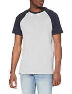 Koszulki męskie - Urban Classics Raglan Contrast Tee T-Shirt męski, szary/granatowy., XXL - miniaturka - grafika 1