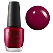 Lakiery hybrydowe - OPI Nail Lacquer, klasyczny lakier do paznokci, Miami Beet NLB78, bordowy, 15ml - miniaturka - grafika 1