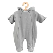 Kombinezony dla dzieci - Niemowlęcy Kombinezon Z Kapturem New Baby Frosty Grey 62 (3-6M) - miniaturka - grafika 1