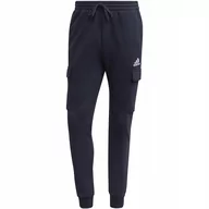 Dresy męskie - Spodnie męskie adidas Essentials Fleece Regular Tapered Cargo granatowe HL2 - miniaturka - grafika 1