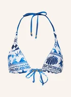 Stroje kąpielowe - Seafolly Góra Od Bikini Trójkątnego Corfu Dwustronna blau - miniaturka - grafika 1