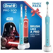Szczoteczki do zębów dla dzieci - Braun Oral-B Pro 500 + D100K Vitality Star Wars - miniaturka - grafika 1