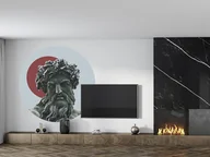 Tapety - Mural DOTS ZEUS- okrągła dekoracja ścienna - miniaturka - grafika 1