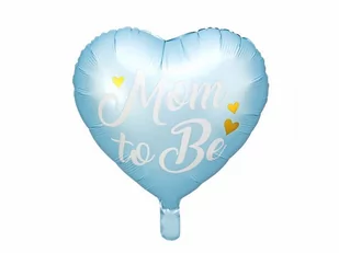 PartyDeco Balon foliowy Mom to Be, 35cm, niebieski FB92-001 [16314884] - Baby shower i roczek - miniaturka - grafika 1